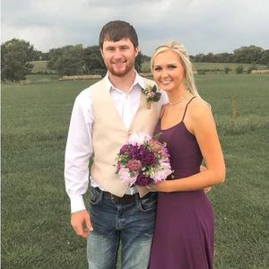 Morilee by Madeline Gardner Eggplant Colored Bridesmaid’s Dress Used Once